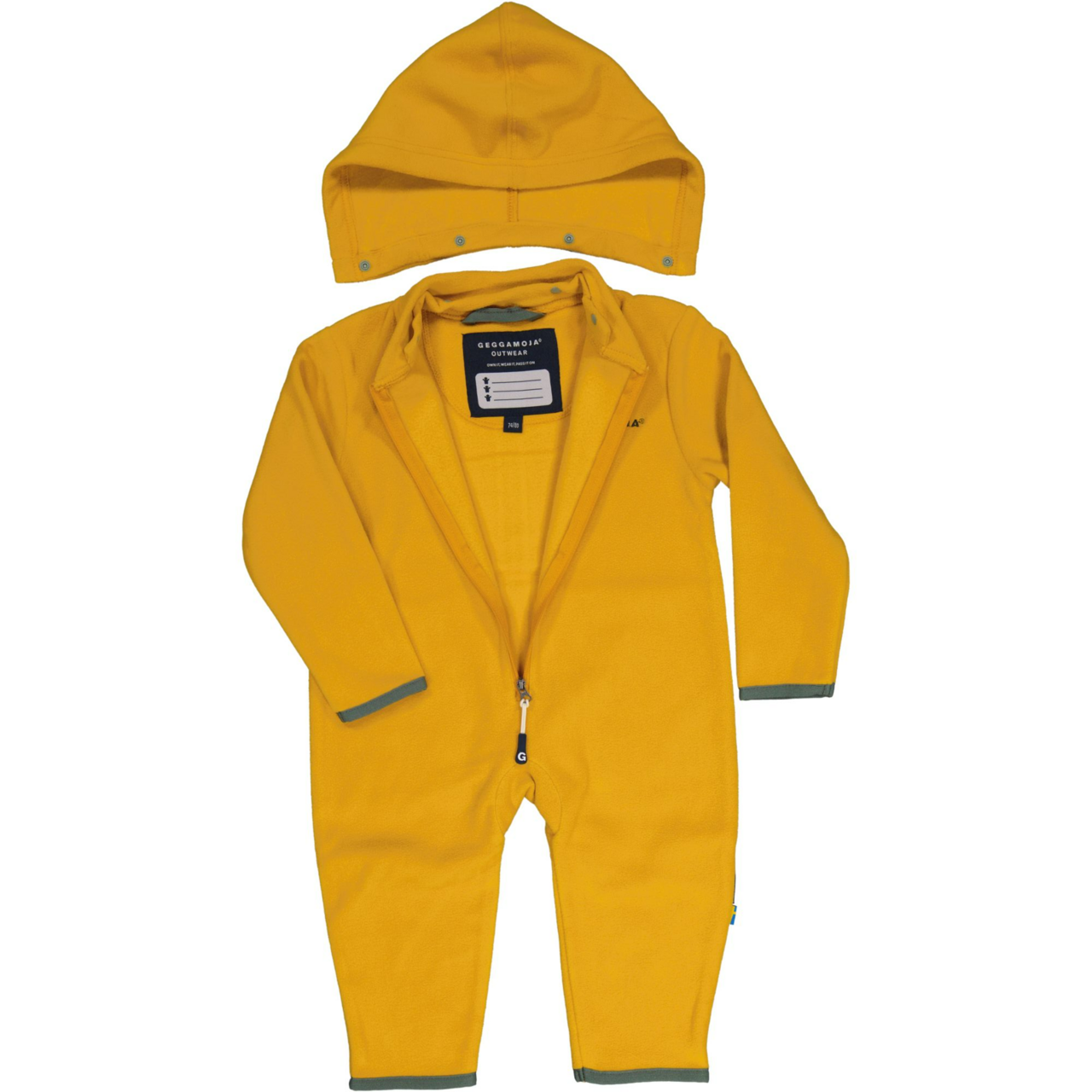 Fleeceoverall Mustard 50/56