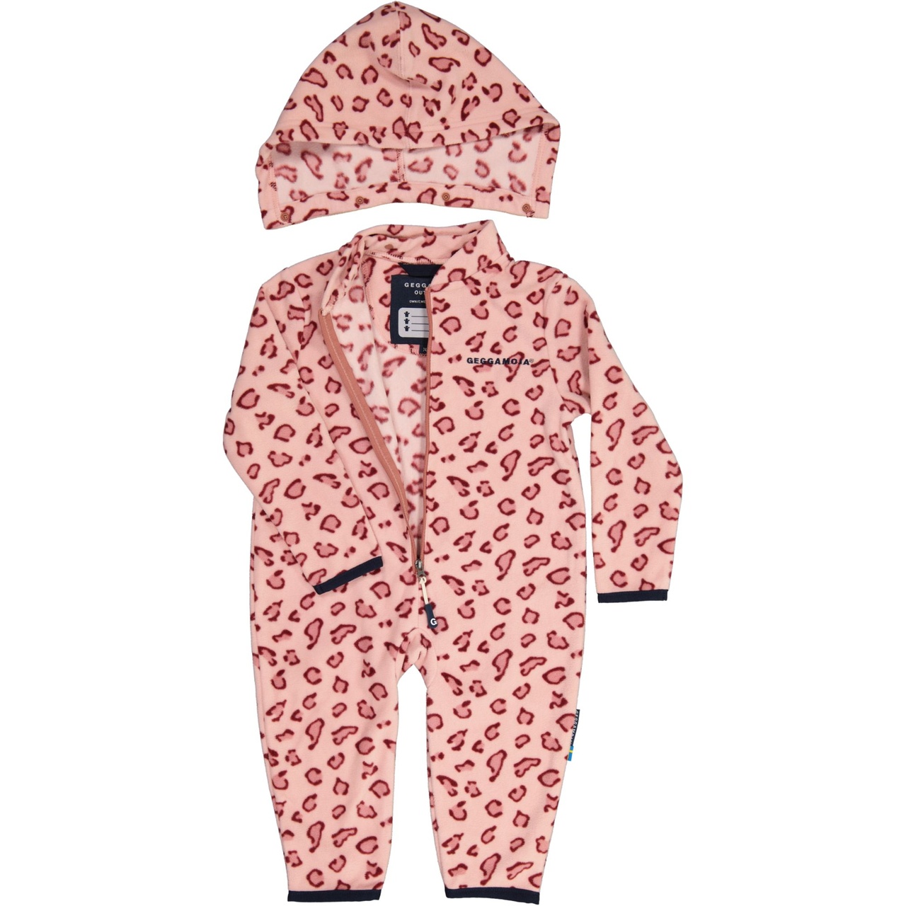 Fleece overall Pink Leo