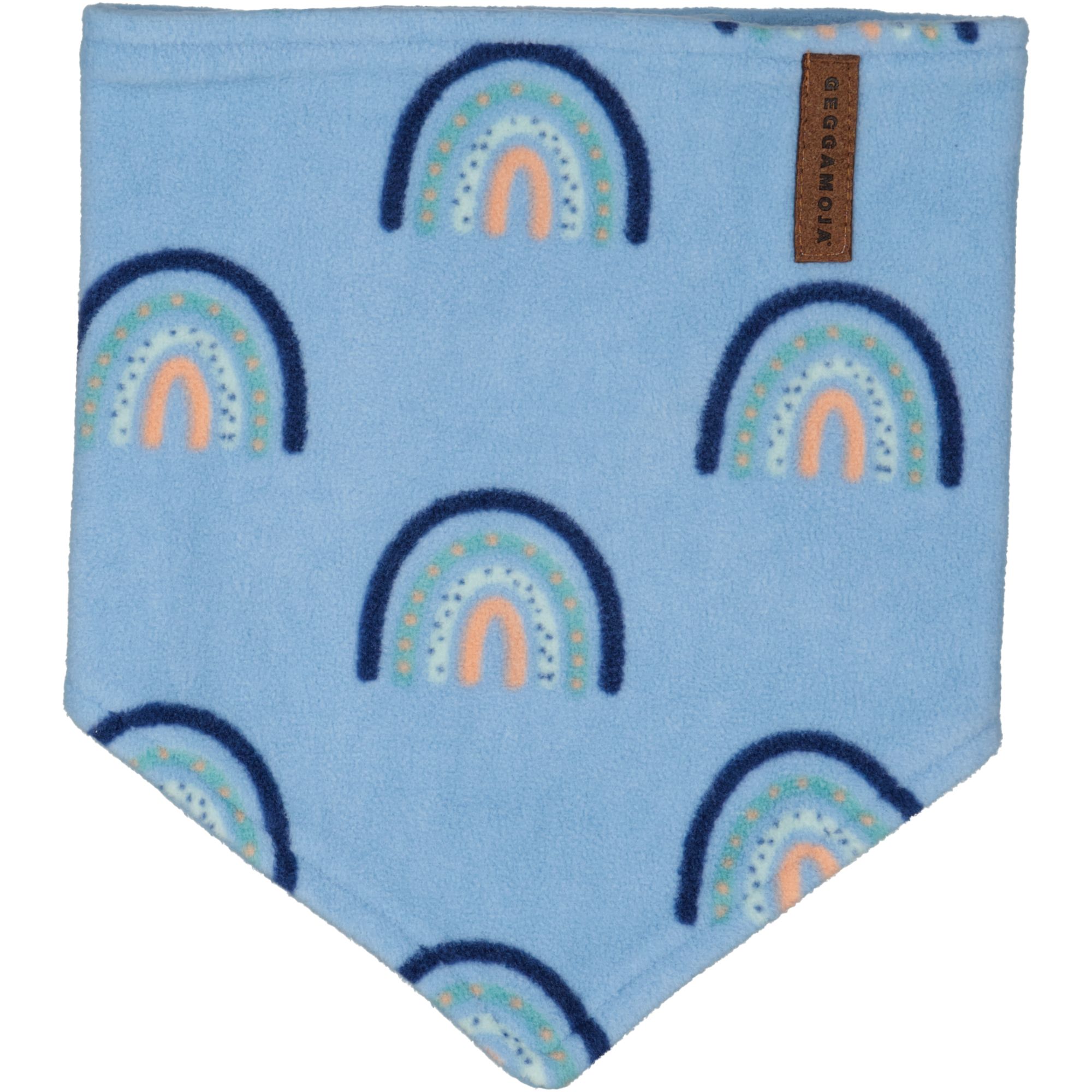 Fleece scarf L.blue rainbow