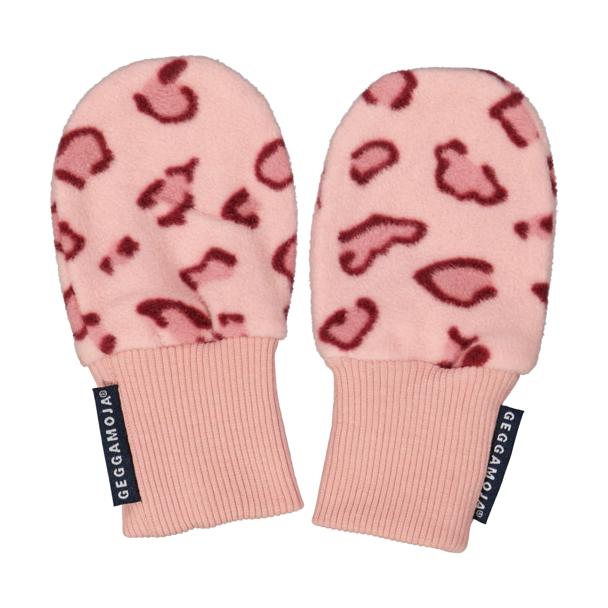 Fleece mitten Pink Leo