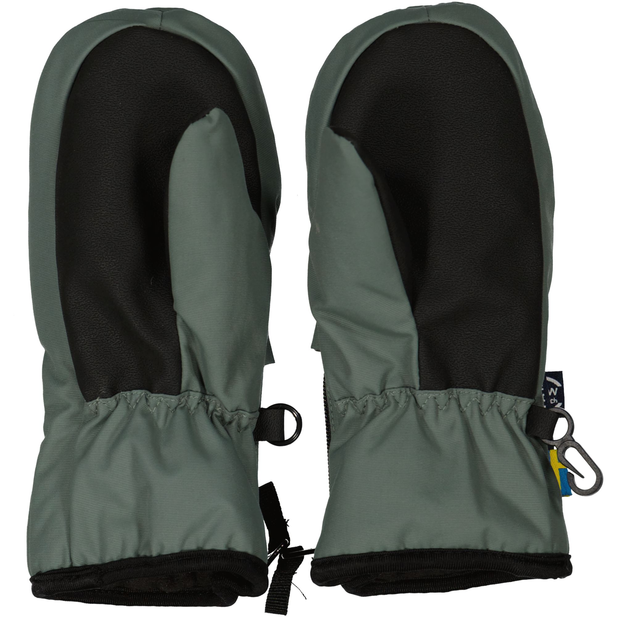 Winter zip mitten Mossgreen