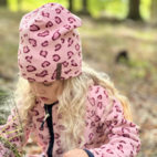 Fleecemössa Pink Leo M 5-6 år