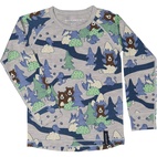 Merino wool sweater Grey Forest  146/152