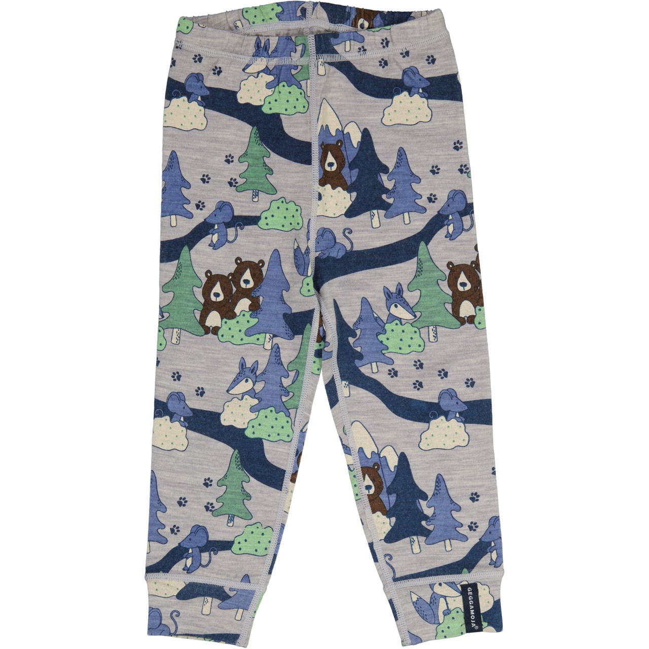 Merino wool pants Grey Forest  62/68