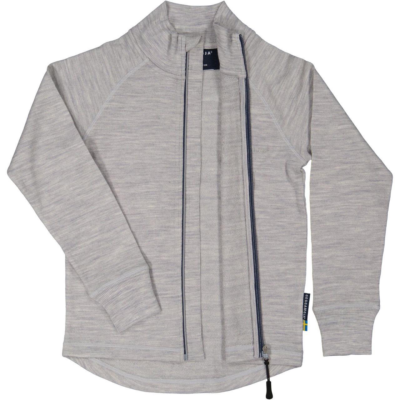 Terry wool jacket Grey melange  98/104