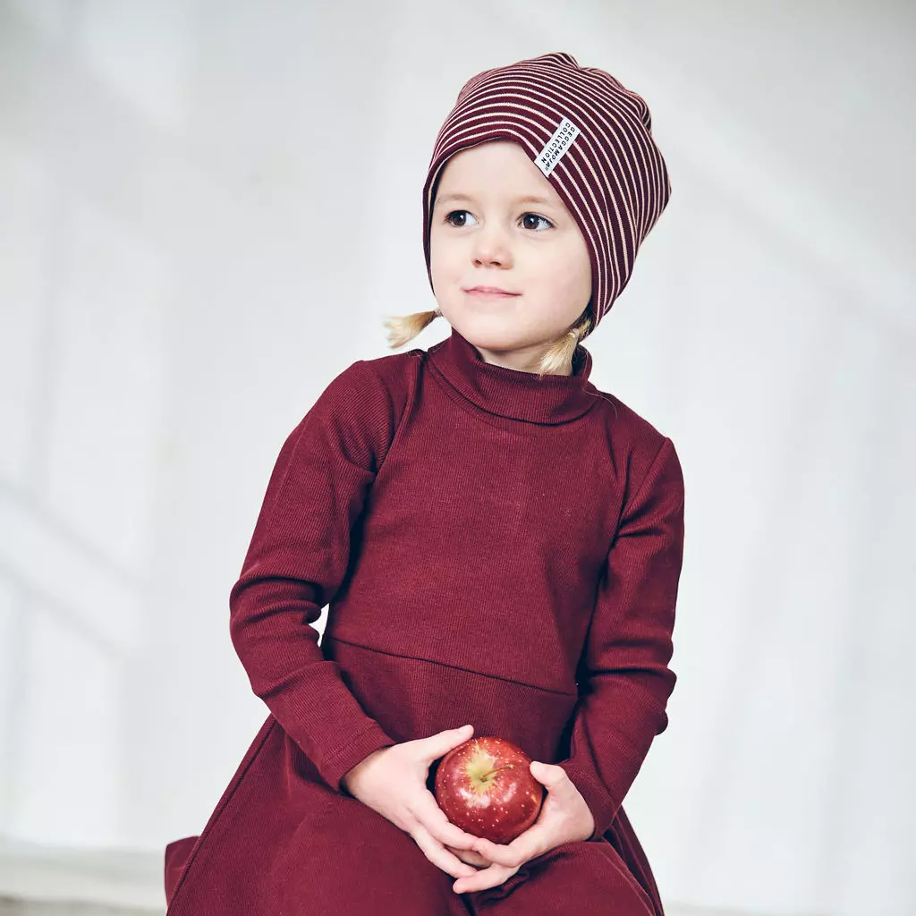 Topline cap Burgundy/peachBaby 2-6 m