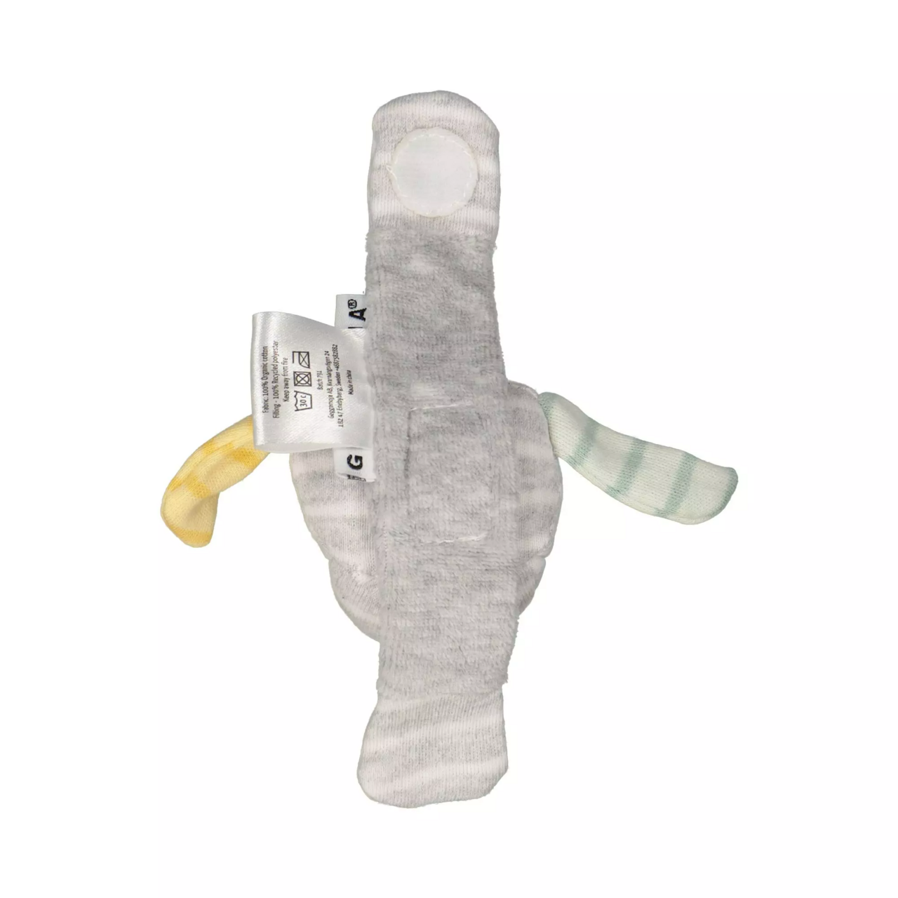 Doddi wrist rattle Grey mel