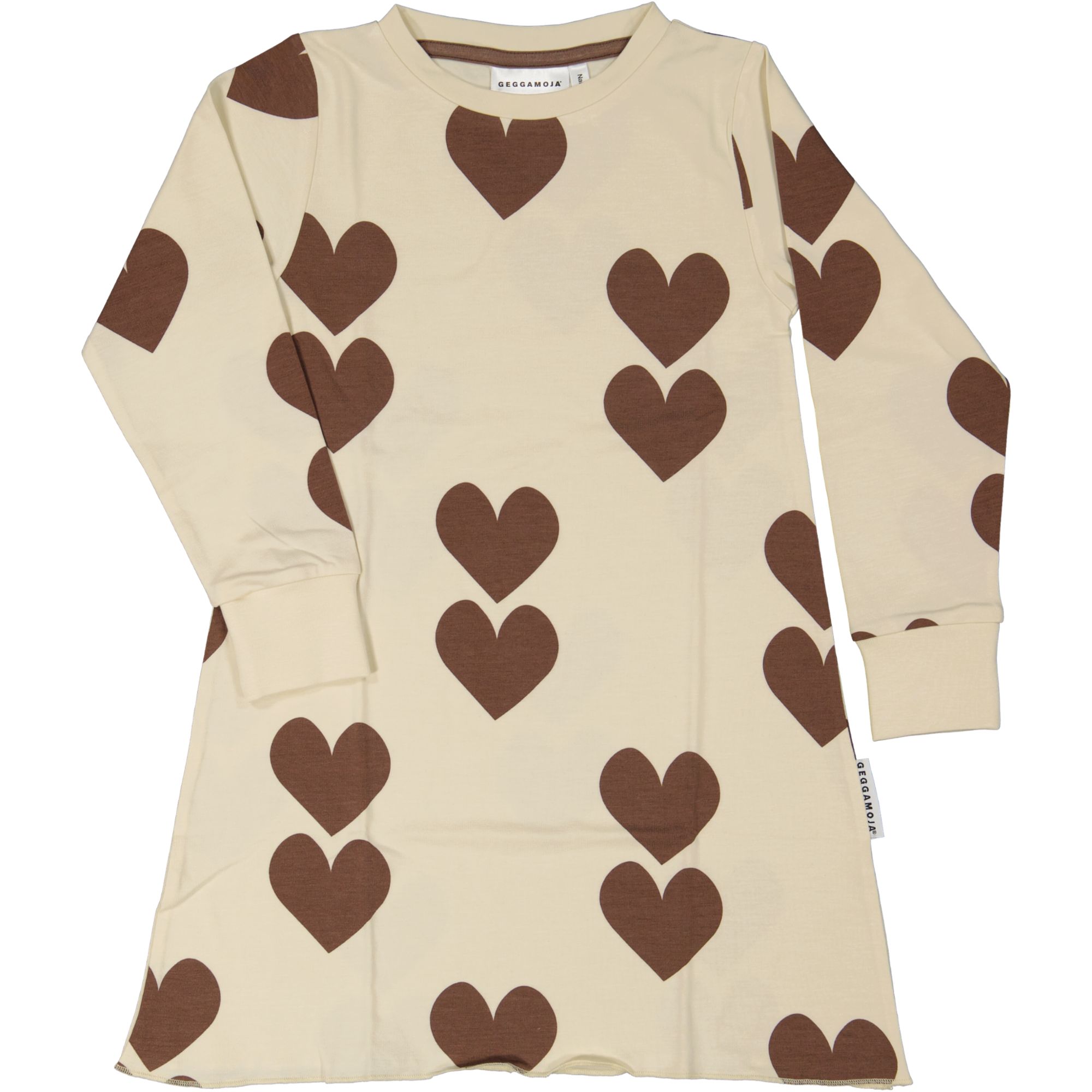 Bamboo night gown Brown heart