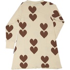 Bamboo night gown Brown heart