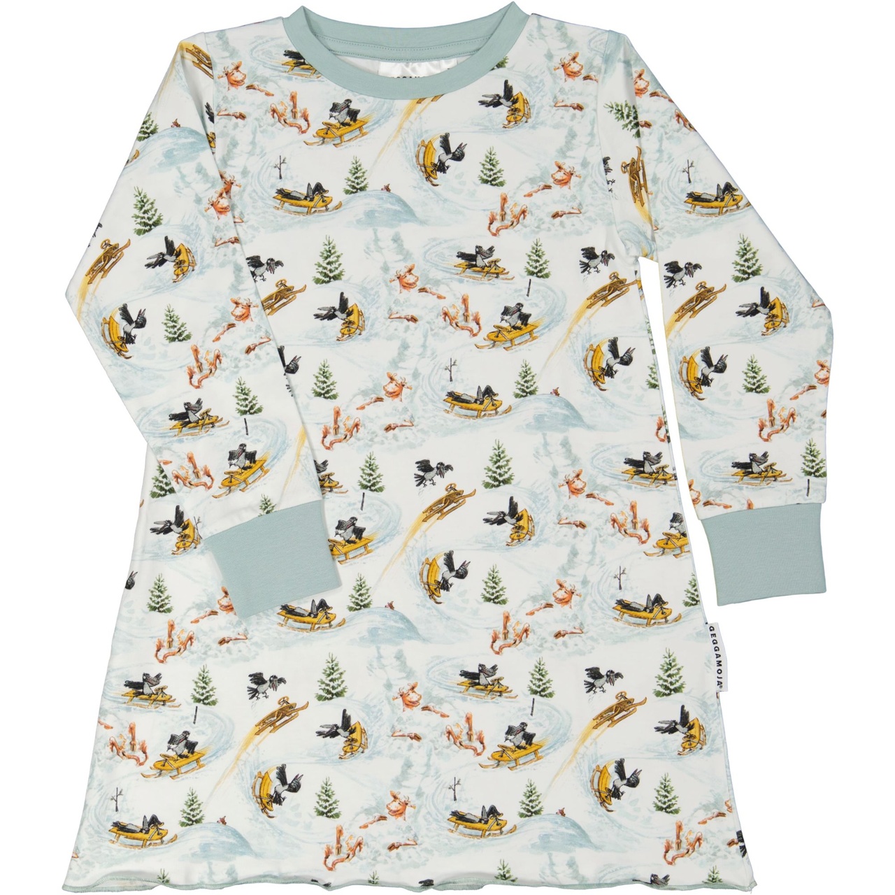Mamma Moo and Crow Night gown White snow