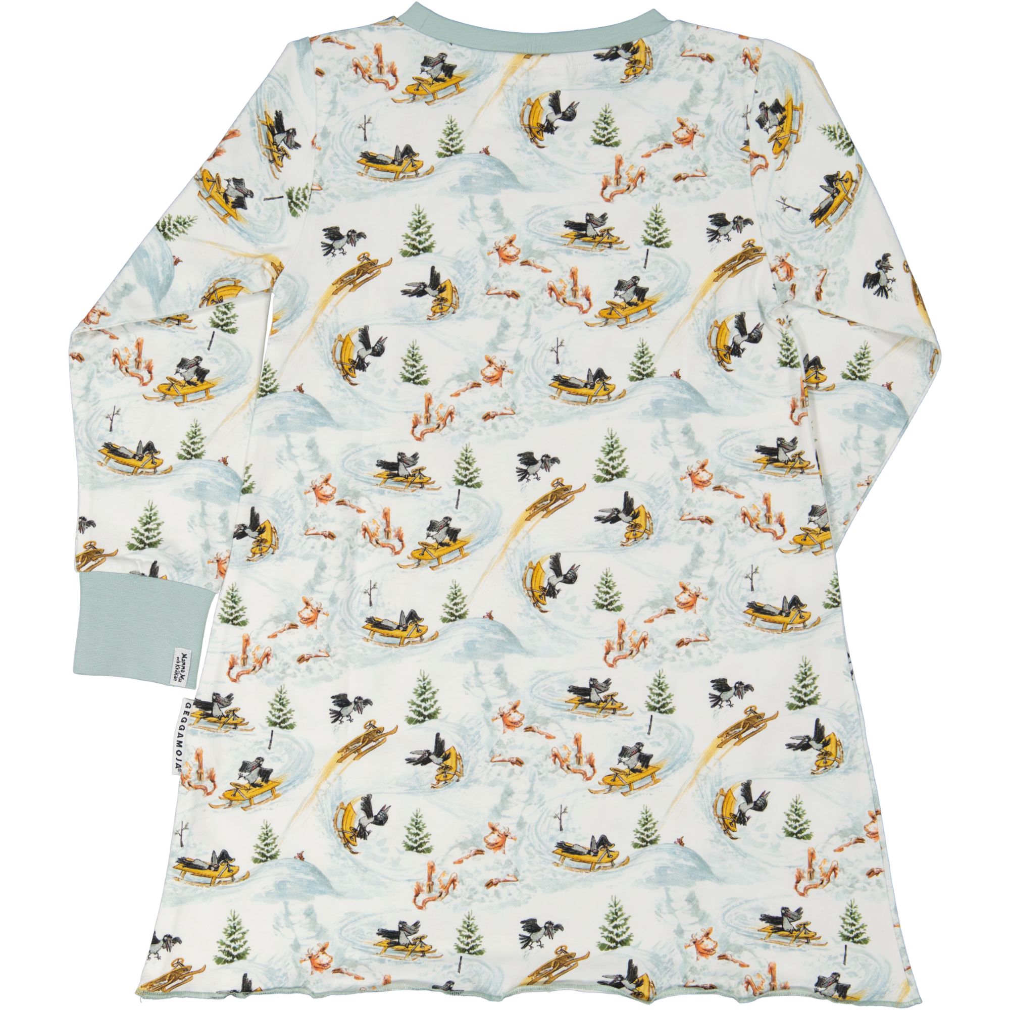 Mamma Moo and Crow Night gown White snow