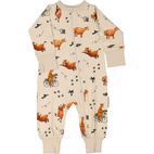 Mamma Moo and Crow two way zip pyjamas Beige  62/68