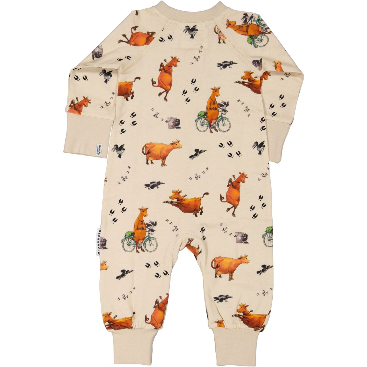 Mamma Moo and Crow Pidžaama Onesie beež  74/80