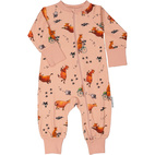 Mamma Moo and Crow two way zip pyjamas Blush pink  98/104