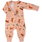 Mamma Moo and Crow two way zip pyjamas Blush pink