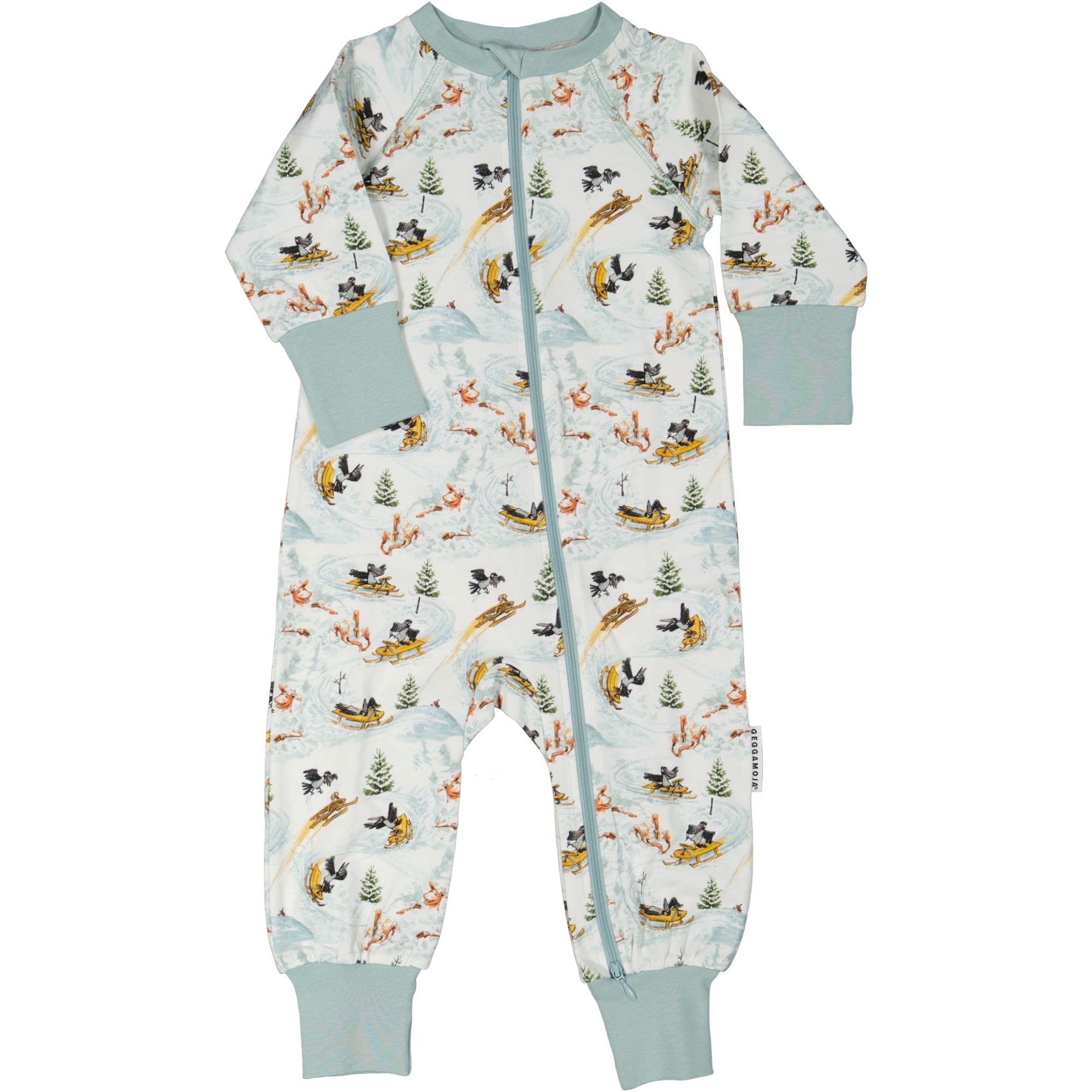 Mamma Moo and Crow Pidžaama Onesie Valge snow