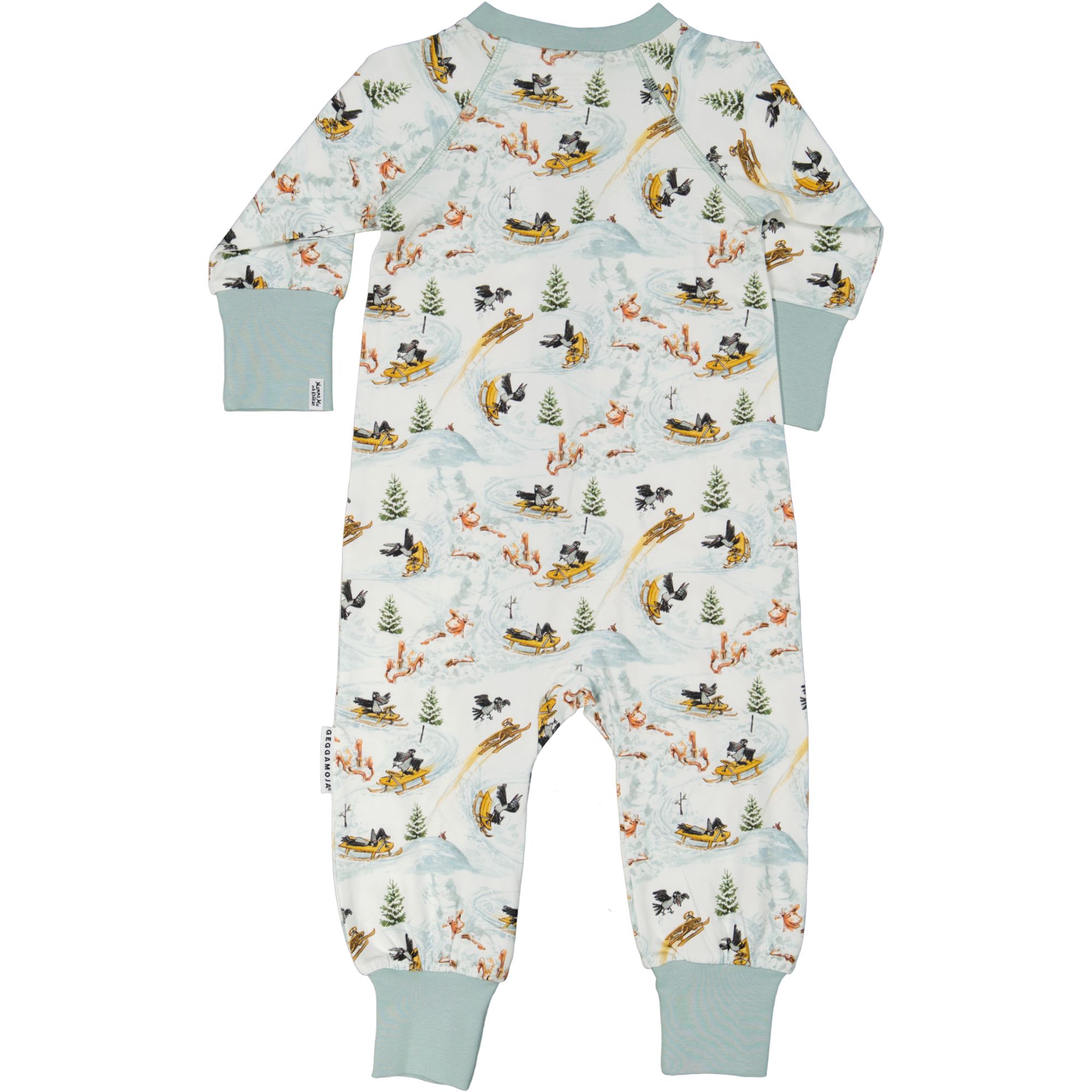 Mamma Moo and Crow Pidžaama Onesie Valge snow