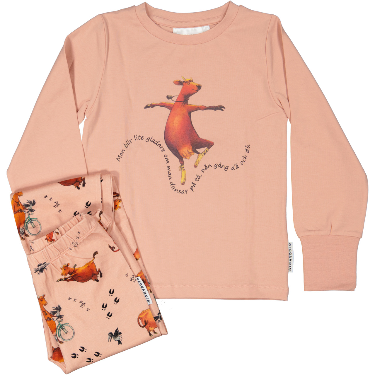 Pyjamas tvådelad Mamma Mu och Kråkan Rosa 98/104