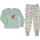 Mamma Moo and Crow two piece pyjamas White snow  74/80