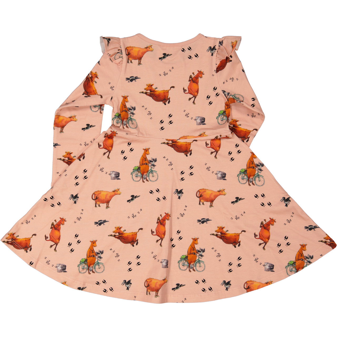 Mamma Moo and Crow Flared dress Blush pink  122/128
