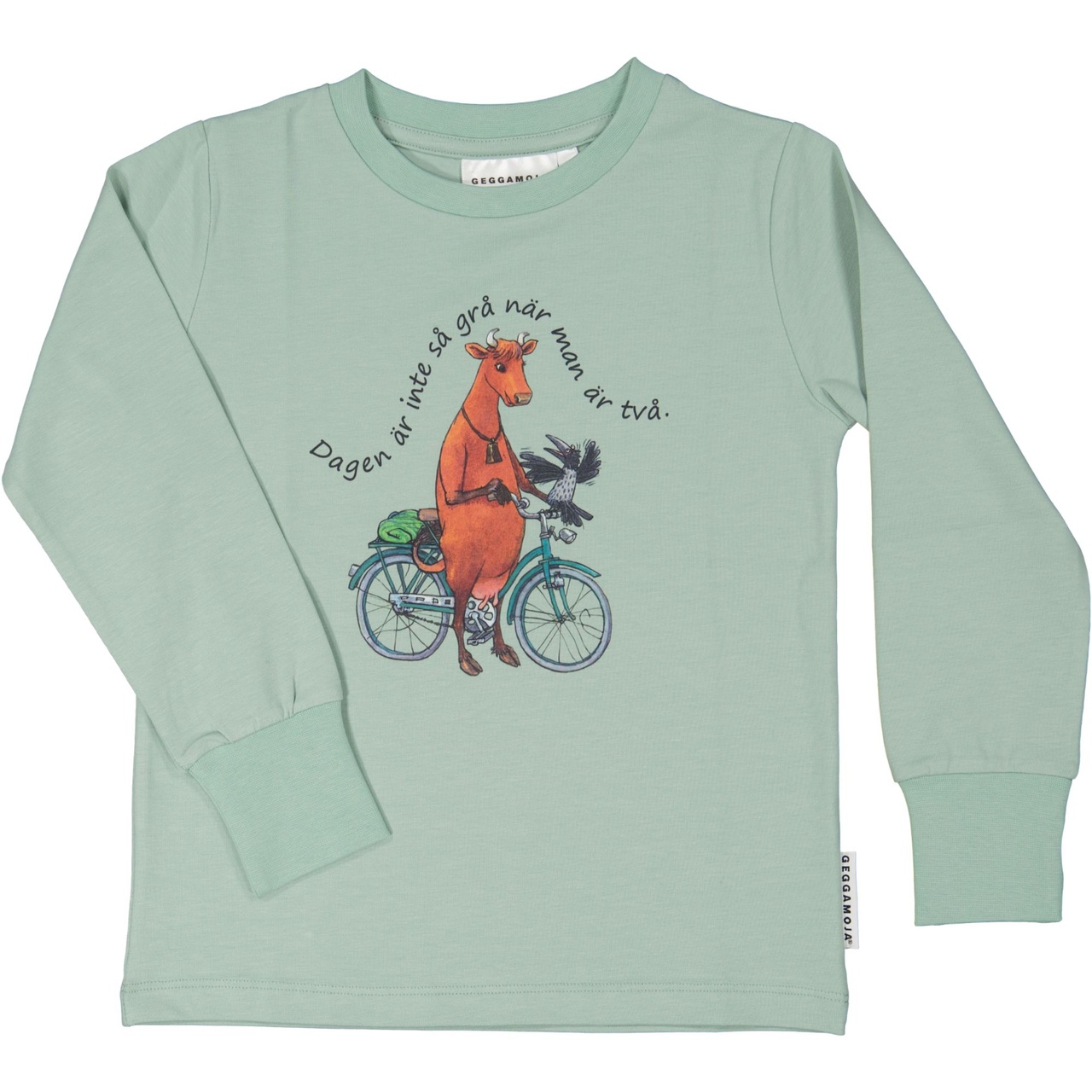 Mamma Moo and Crow Sweater Frosty green  86/92