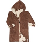 Kids bathrobe Brown heart  74/80