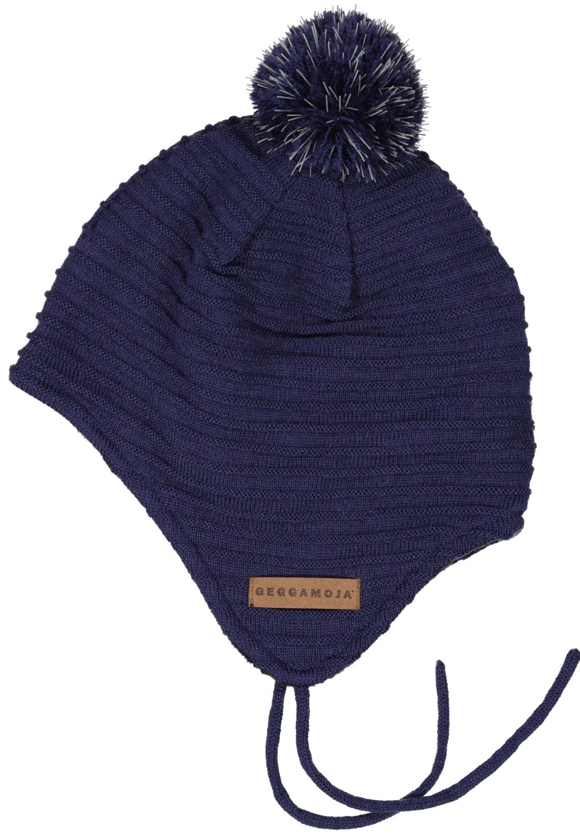 Knitted helmet hat Navy  10m-2Y