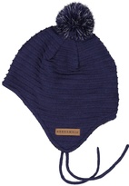 Knitted helmet hat Navy  0-4M