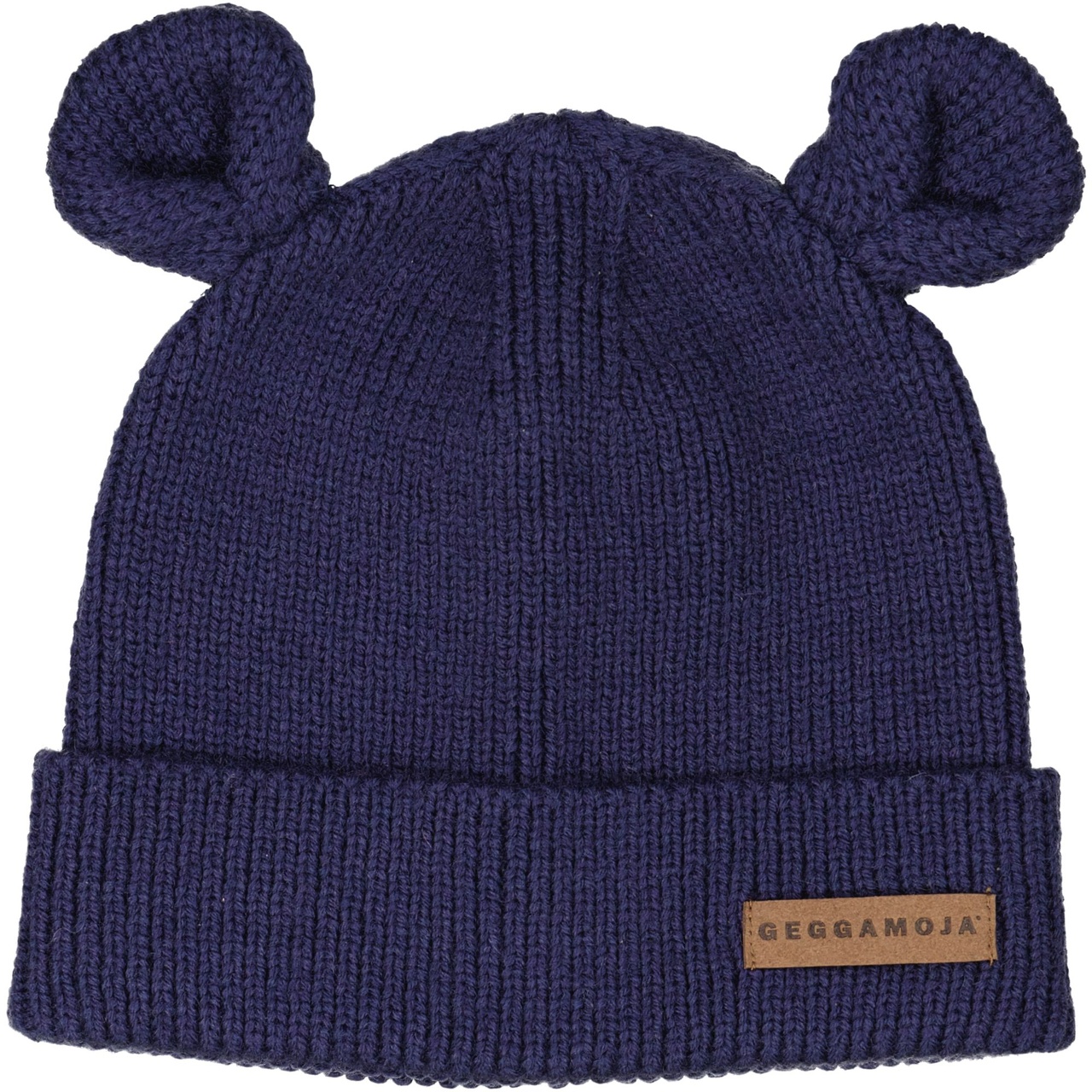 Stickad mössa Öron Navy 2-6Y