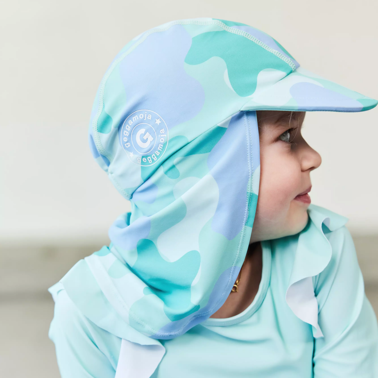 UV Hat Cammo mint  10m-2Y