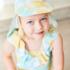 UV swim suit Tie dye yellow  86/92