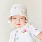 Bamboo Sunny hat Soft beige leo 2-6Y