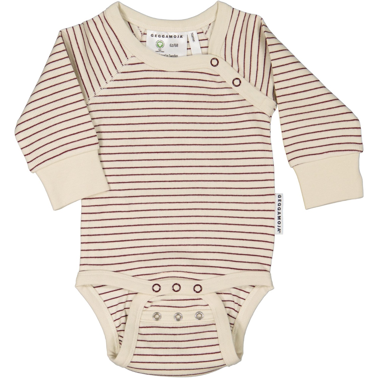 Body L.S Burgundy stripe 86/92