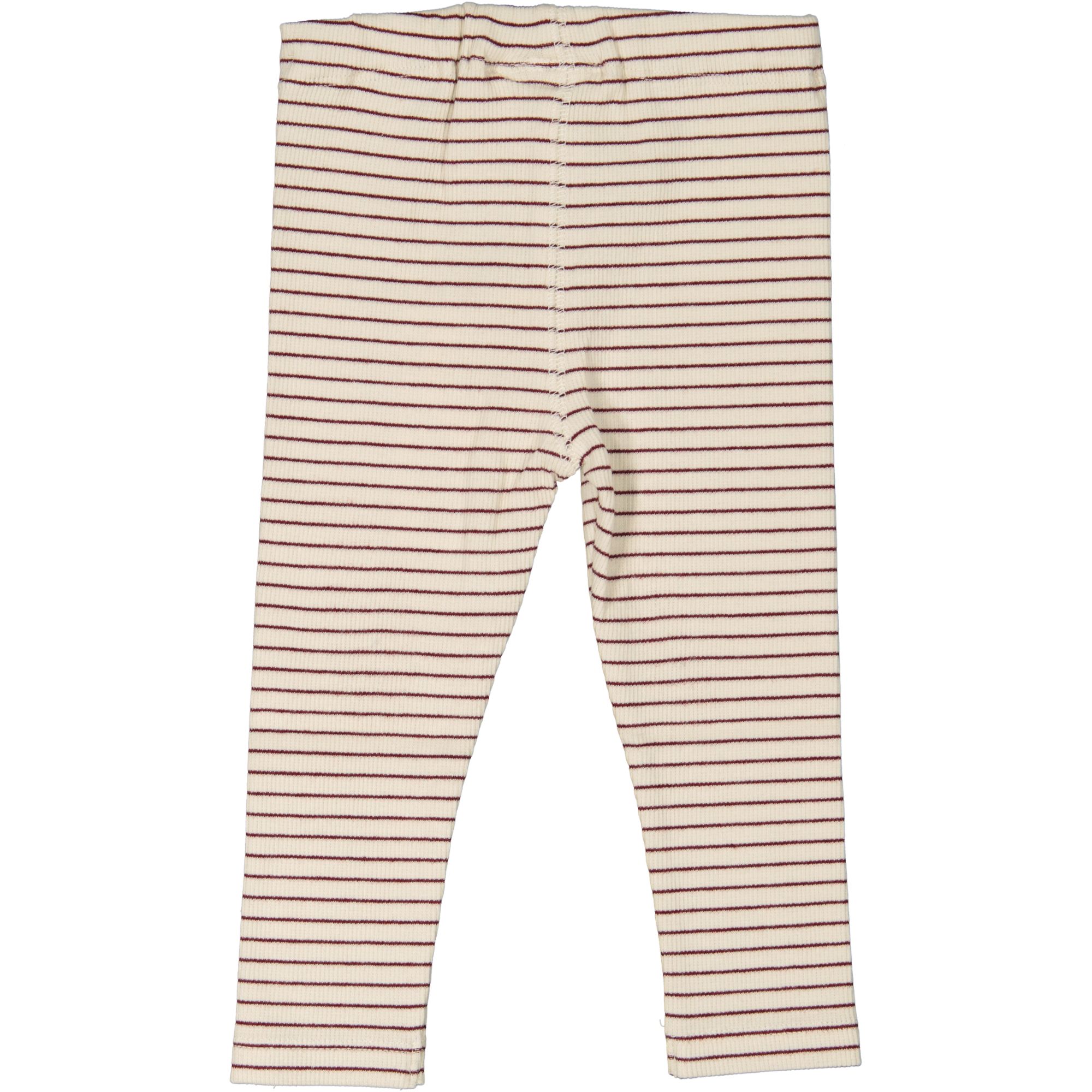 Leggings Burgundy stripe