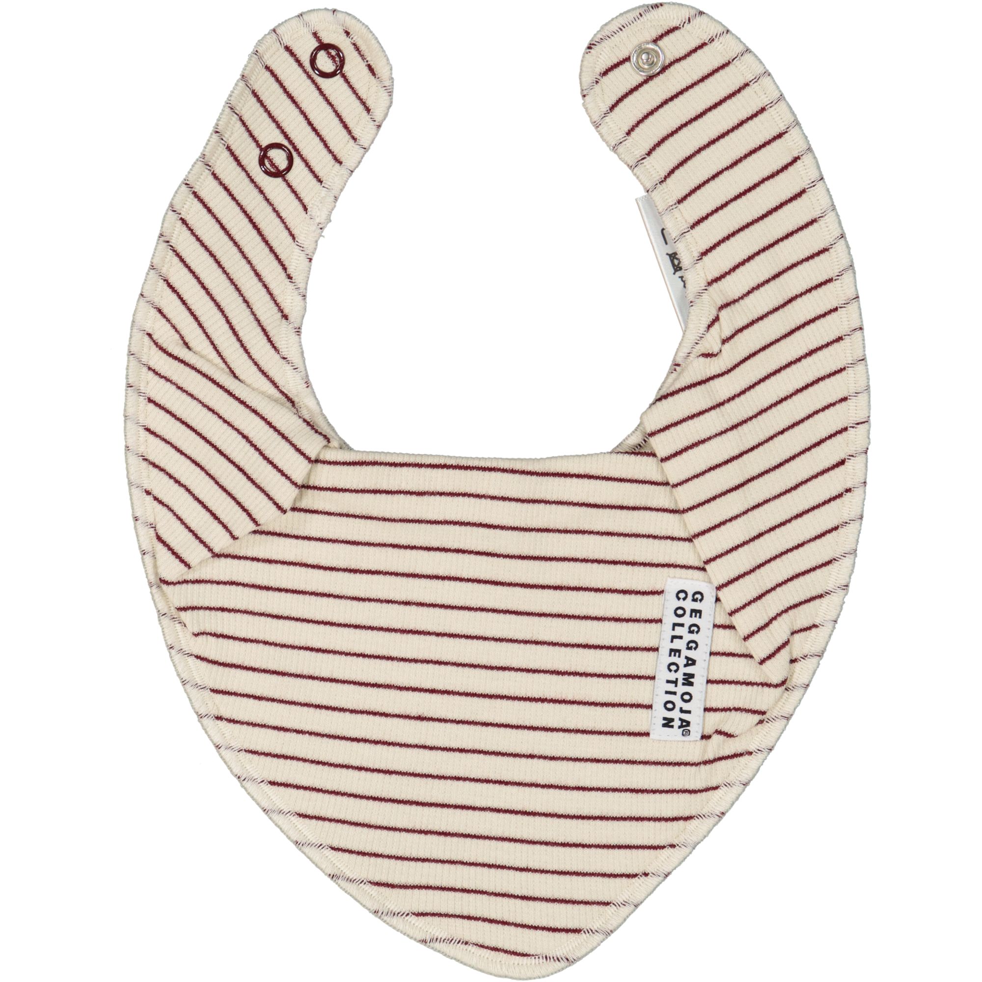 Dry bib Burgundy stripe