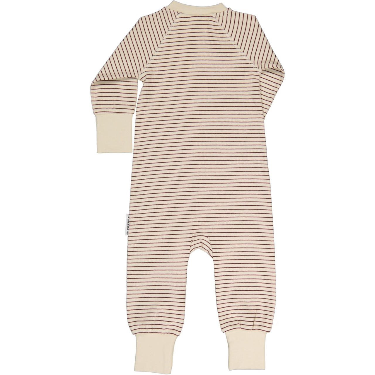 Pyjamas 2-way zip Burgundy stripe 86/92