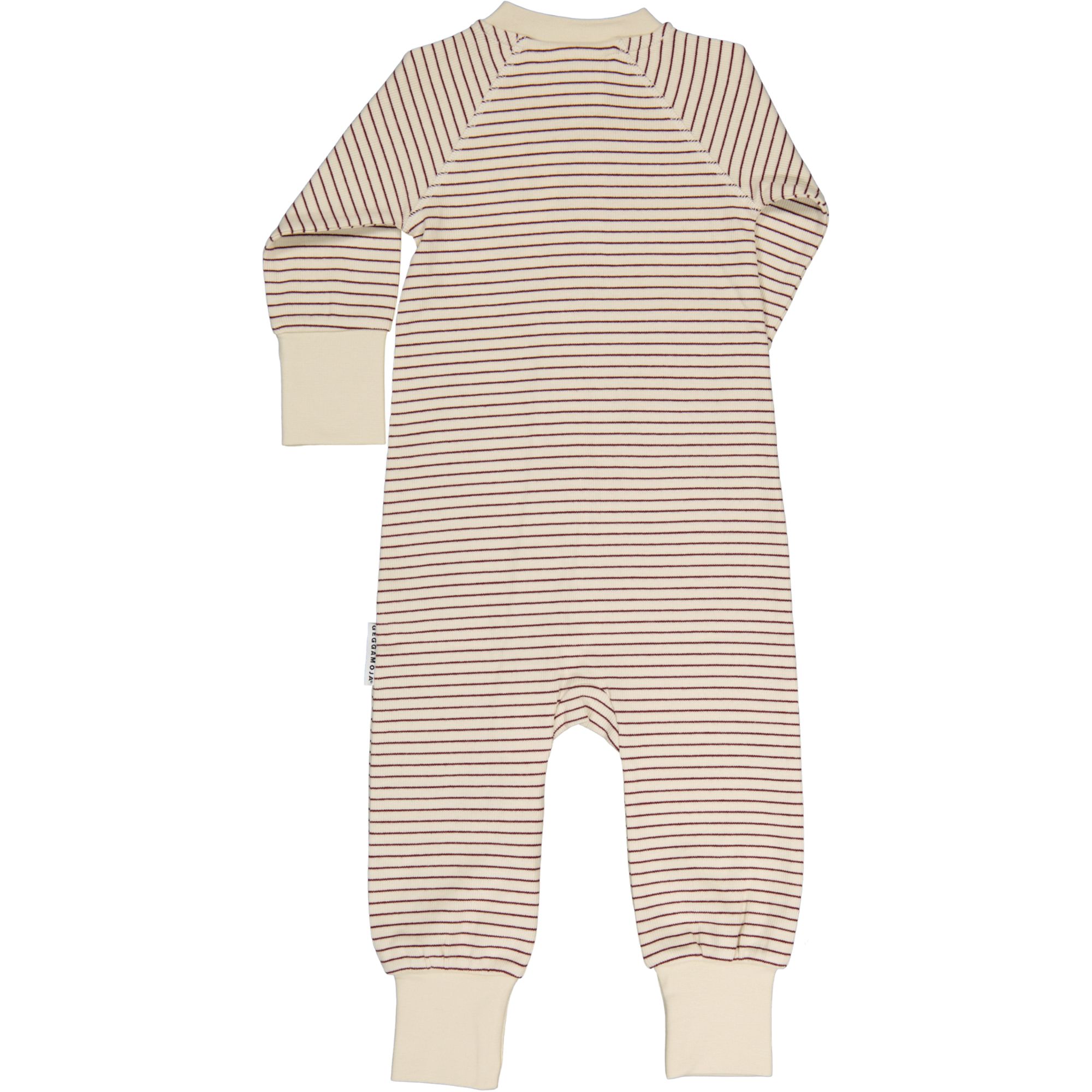 Pidžaama Onesie zip Burgundy stripe