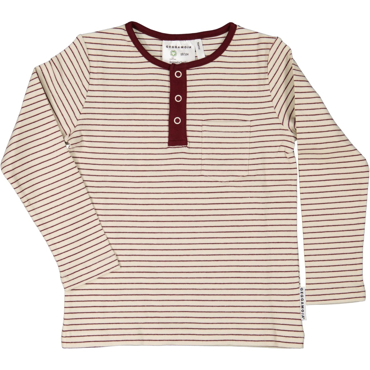 Grandpa sweater Burgundy stripe 122/128