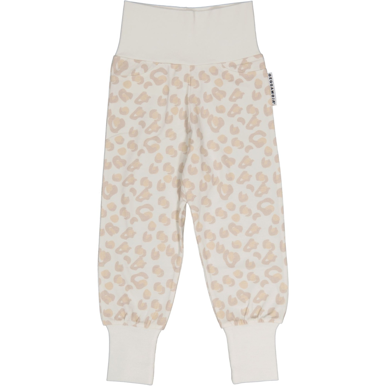Bamboo baby pants Soft beige leo