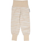 Bamboo baby pants Soft beige zebra