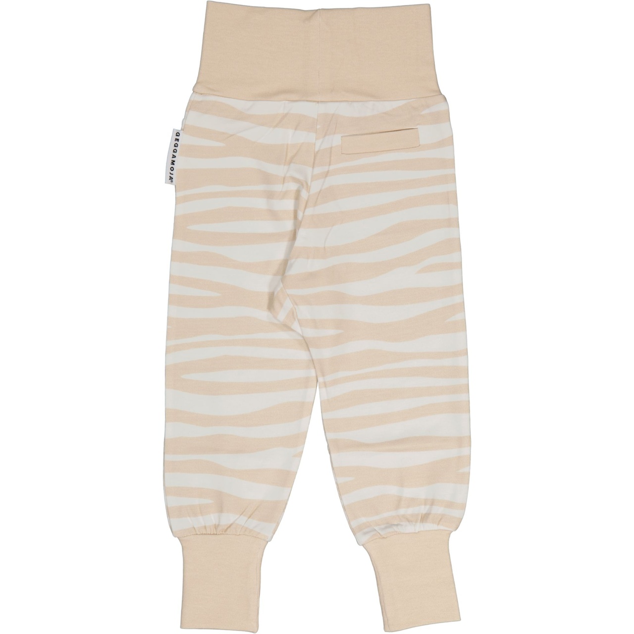 Bamboo baby pants Soft beige zebra  62/68