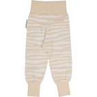 Bamboo baby pants Soft beige zebra