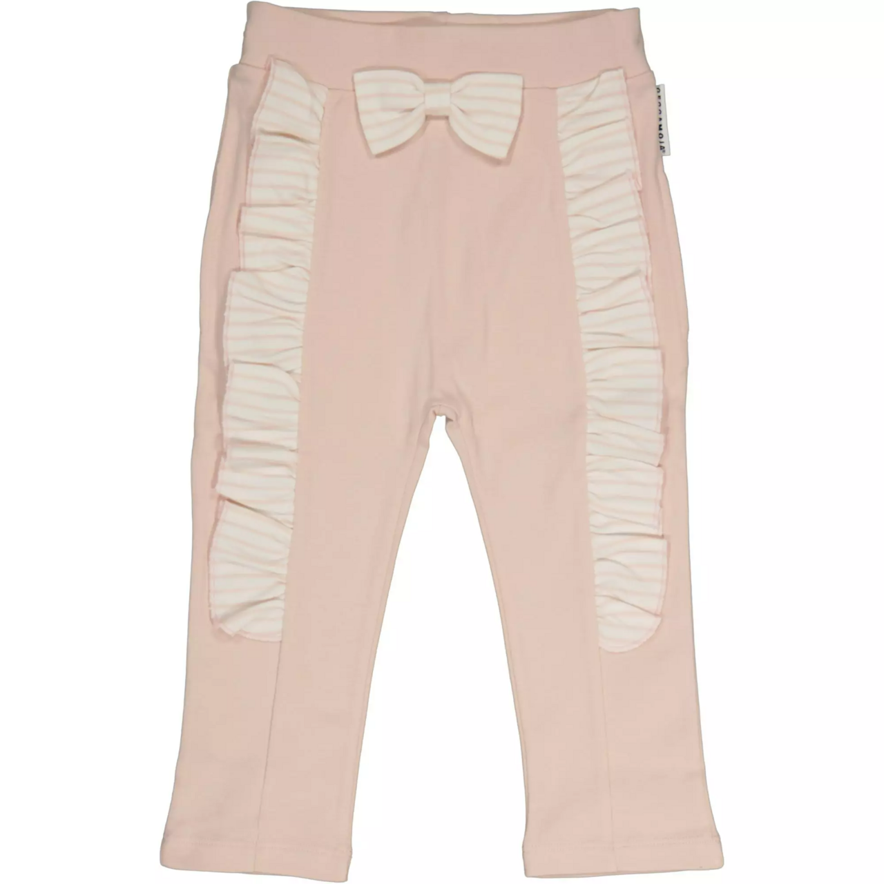 Flounce pant L.pink/offwhite 74/80