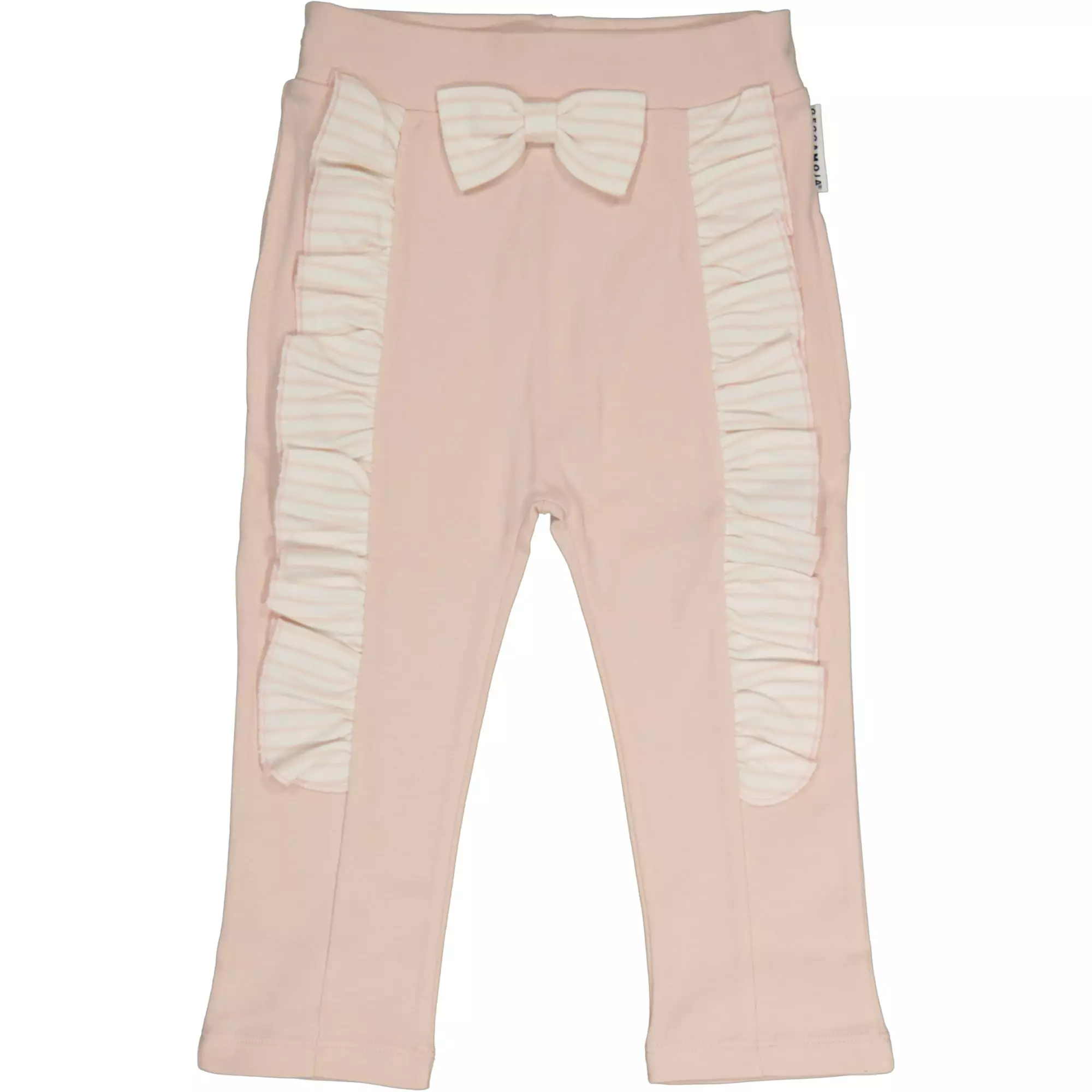 Flounce pant L.pink/offwhite