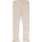 Bamboo leggings Soft beige zebra  122/128