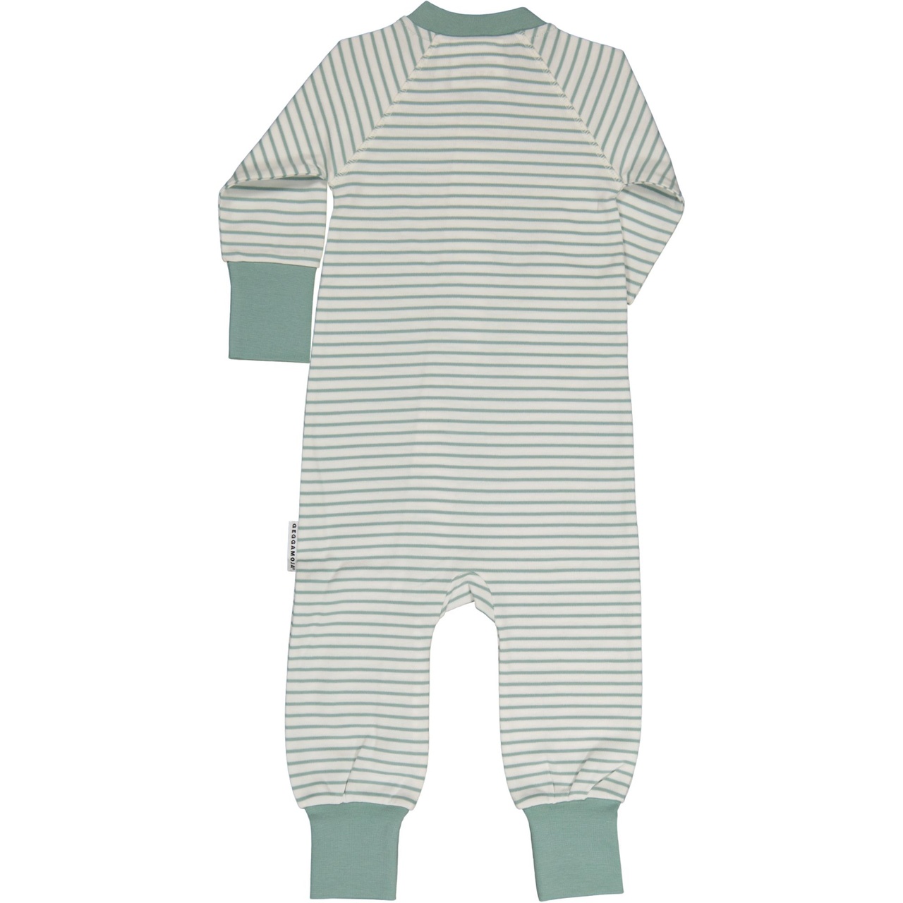 Pyjamas two way zip L.green/offwhite 50/56