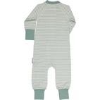 Pyjamas two way zip L.green/offwhite 74/80