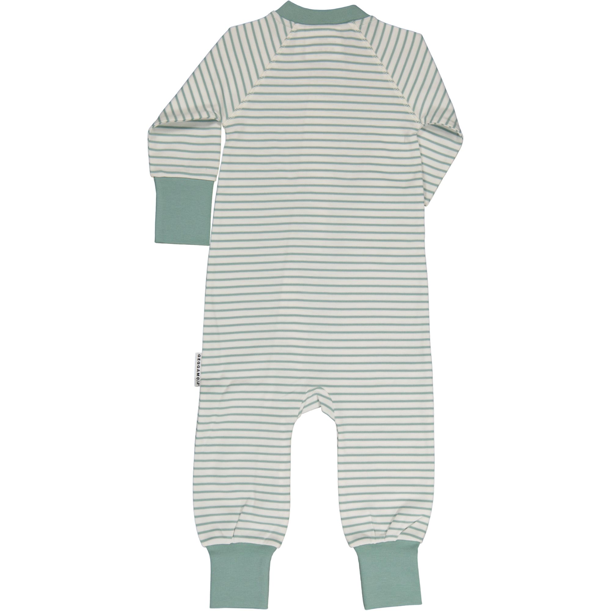 Pyjamas two way zip L.green/offwhite 98/104