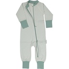 Pyjamas two way zip L.green/offwhite 62/68