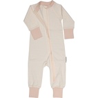 Pyjamas two way zip L.pink/offwhite 50/56